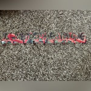 I ❤️Cheerleading Steel sign with 9 hooks